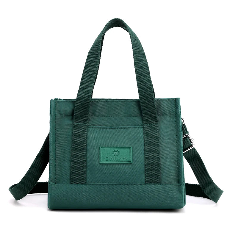 Simple Fashion Shoulder Bags For Women 2022 New Handbags Waterproof Nylon Canvas Tote Bag With Pockets Crossbody Lunch Bag Bolso