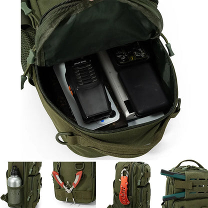 Tactical Sling Bag – Fishing, Hiking & Camping Crossbody Backpack