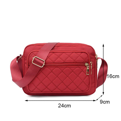 Quilted Crossbody Shoulder Bag for Women – Large Capacity
