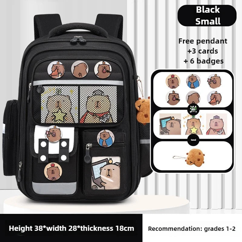 Capybara Kids School Backpack – Orthopedic Waterproof Children's Bag