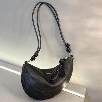 Crescent Shoulder Bag for Women – Retro Luxury Underarm Handbag