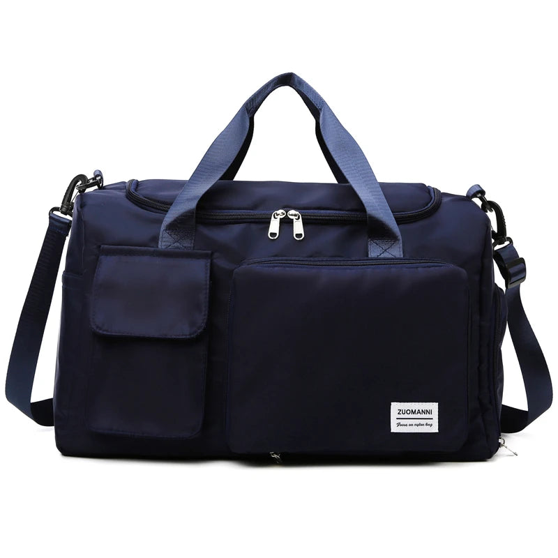 Large Capacity Weekender Duffle Bag with Shoe Compartment