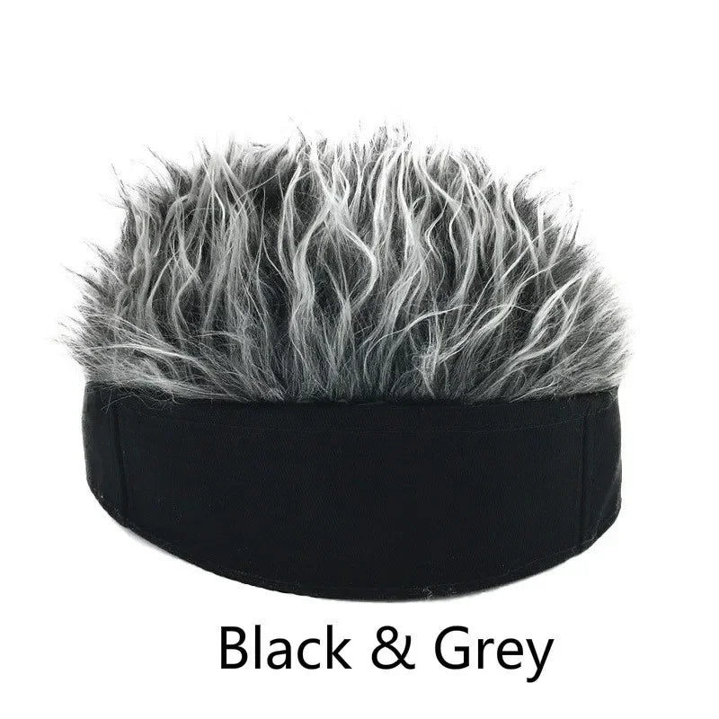 Funny Wig Hat – Hip Hop Fake Hair Cap for Men & Cosplay