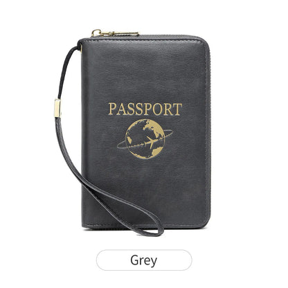 RFID Blocking Passport Holder & Travel Wallet – Credit Card Bag for Women & Men