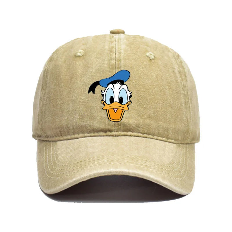 Cartoon Character Baseball Cap – Vintage Washed Unisex Hat
