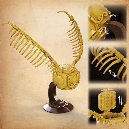 Golden Snitch MOC Building Blocks Set – Winged Orb Model