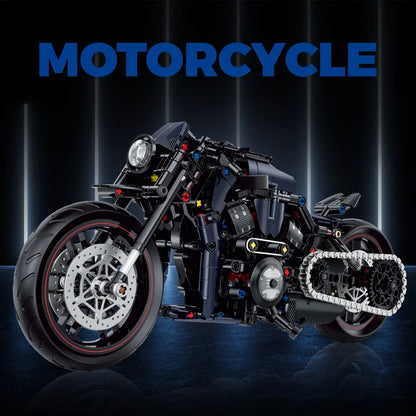 MOC Sportster Chopper Motorcycle Building Blocks Set – 1:8 Scale