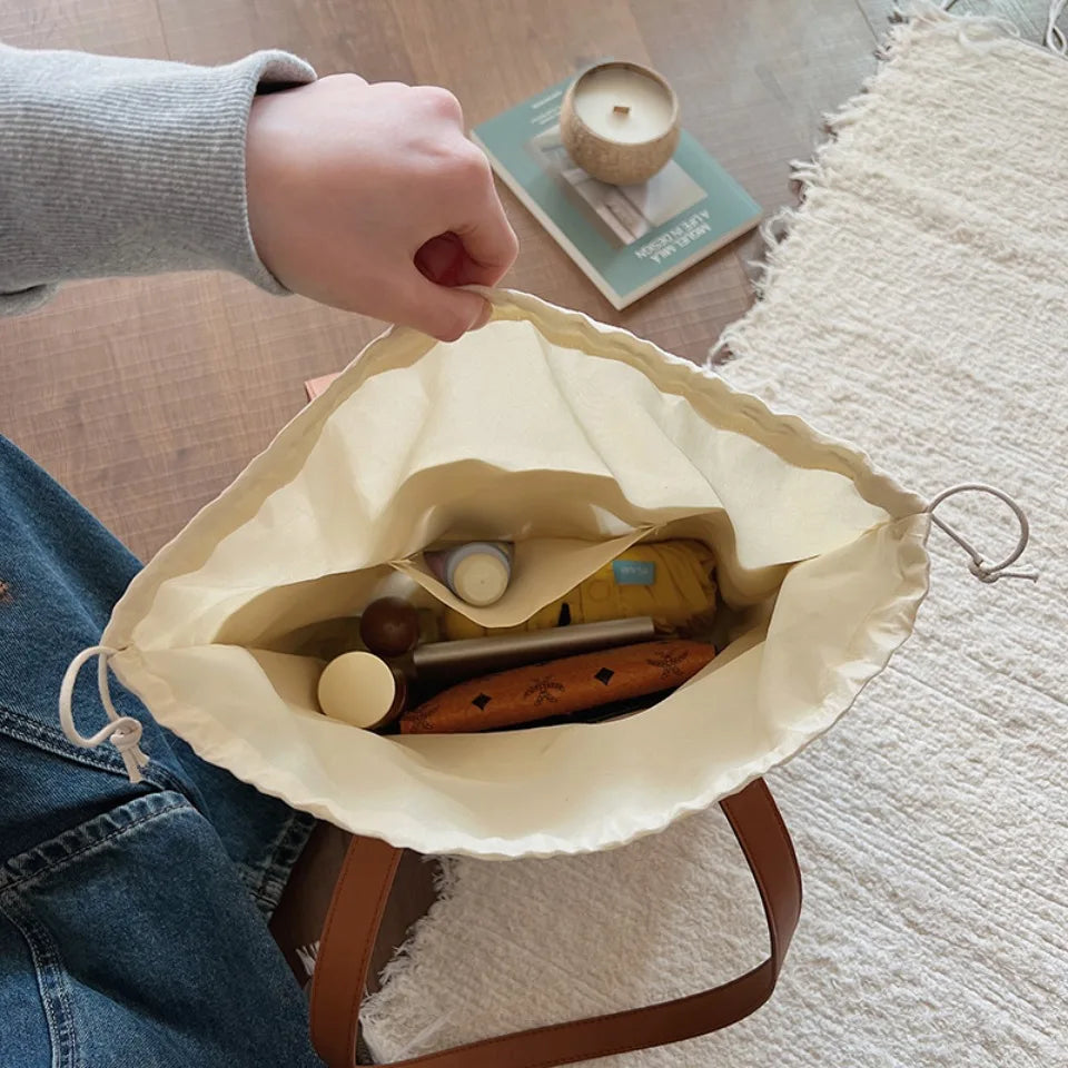Rattan Straw Tote Bag – Women's Large Handwoven Beach Shoulder Bag