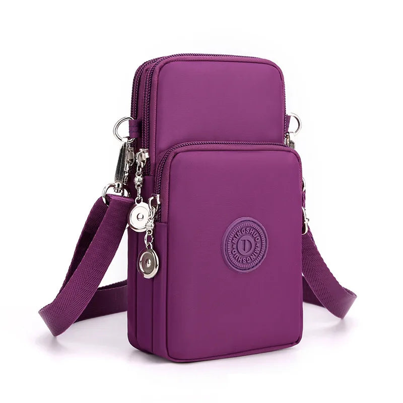 Women's Crossbody Phone Bag – Nylon Shoulder Wallet Purse
