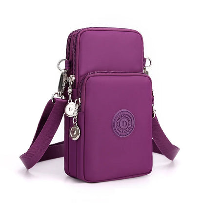 Women's Crossbody Phone Bag – Nylon Shoulder Wallet Purse