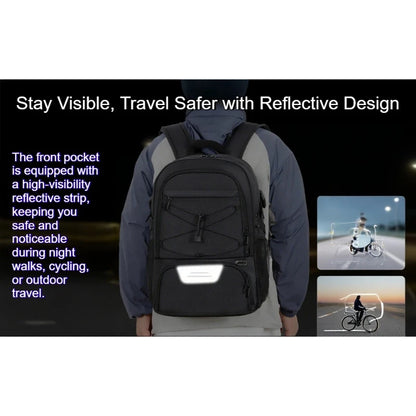 35L Sports Gym Backpack with Laptop Compartment & Shoe Pocket