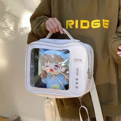 Ita Bag TV-Shaped Transparent Crossbody Bag for Girls