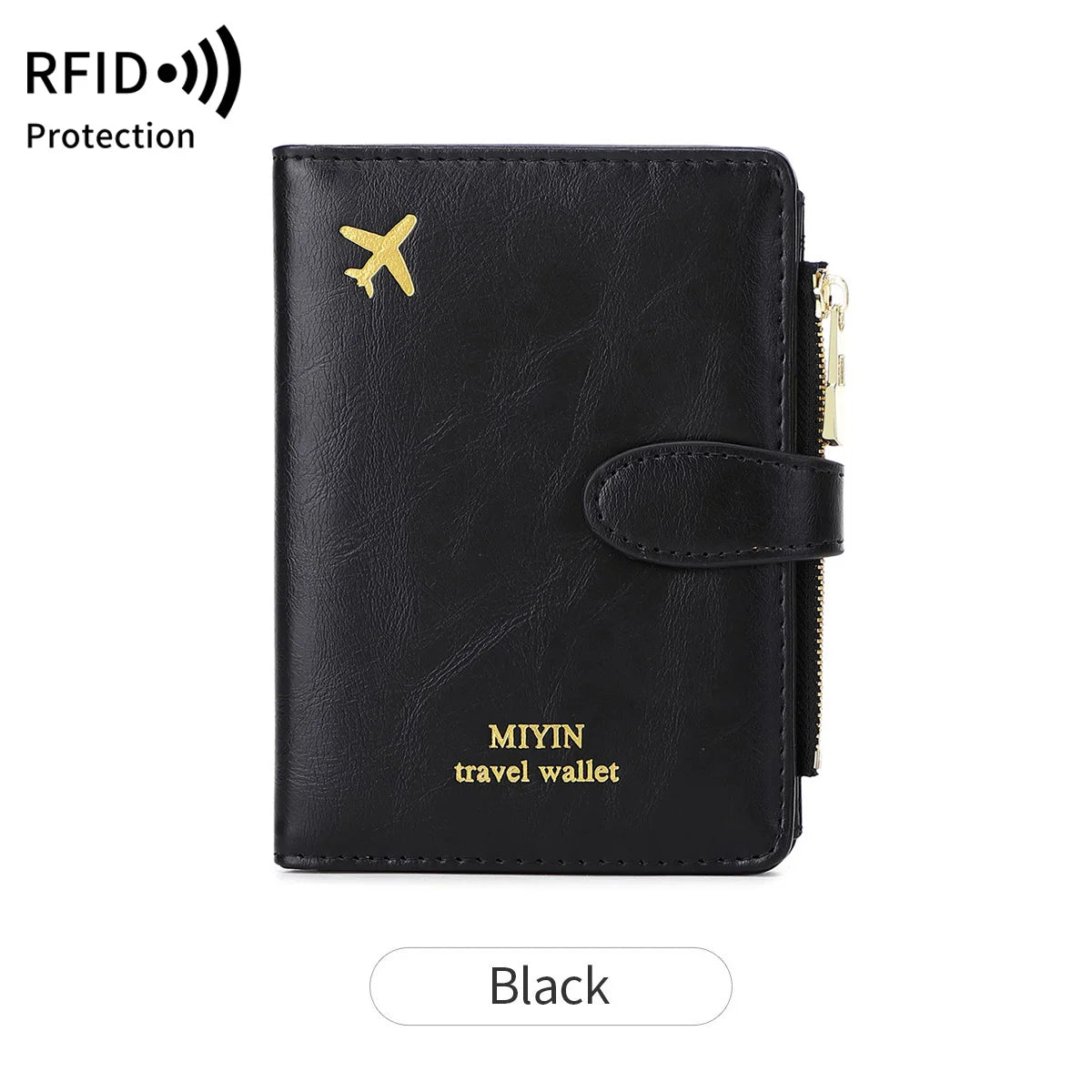 RFID Passport Holder Wallet – Large PU Leather Travel Card Organizer