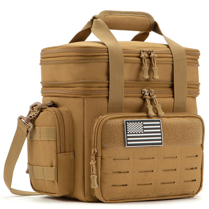 Tactical Insulated Lunch Box Bag – 18L Expandable Cooler for Work & Outdoor