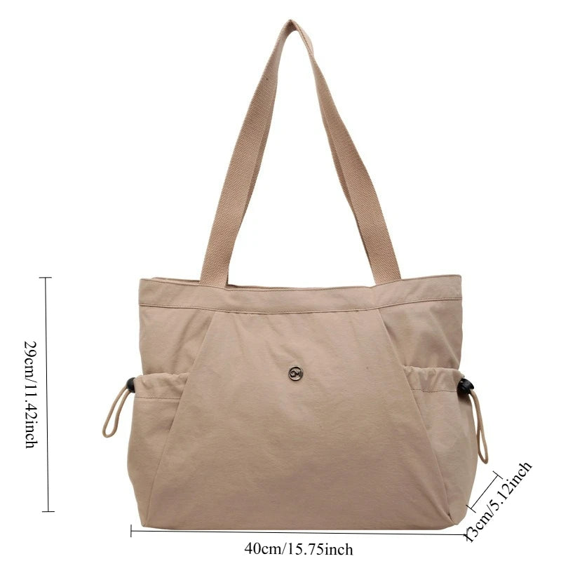 Oxford Tote Bag – Lightweight Multi-Pocket Shoulder Bag