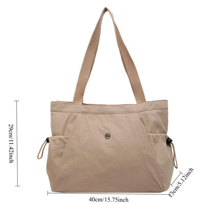 Oxford Tote Bag – Lightweight Multi-Pocket Shoulder Bag