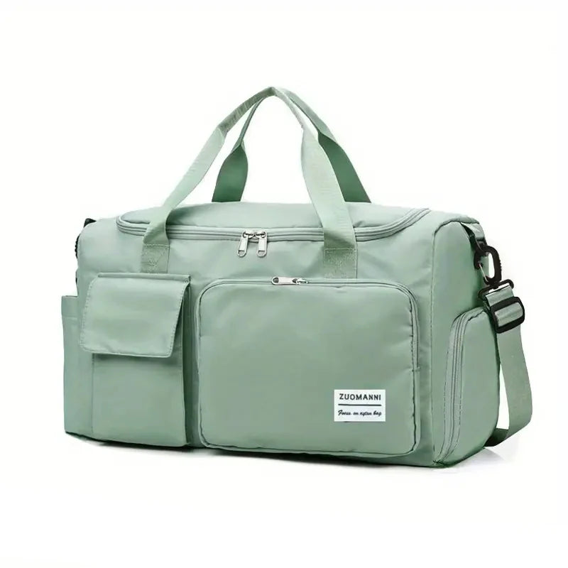 Large Capacity Weekender Duffle Bag with Shoe Compartment