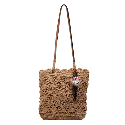 Straw Tote Bag – Large Capacity Women's Woven Beach Shoulder Bag