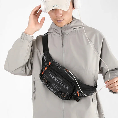 Waterproof Nylon Waist Pack – Men's Running Belt Bag