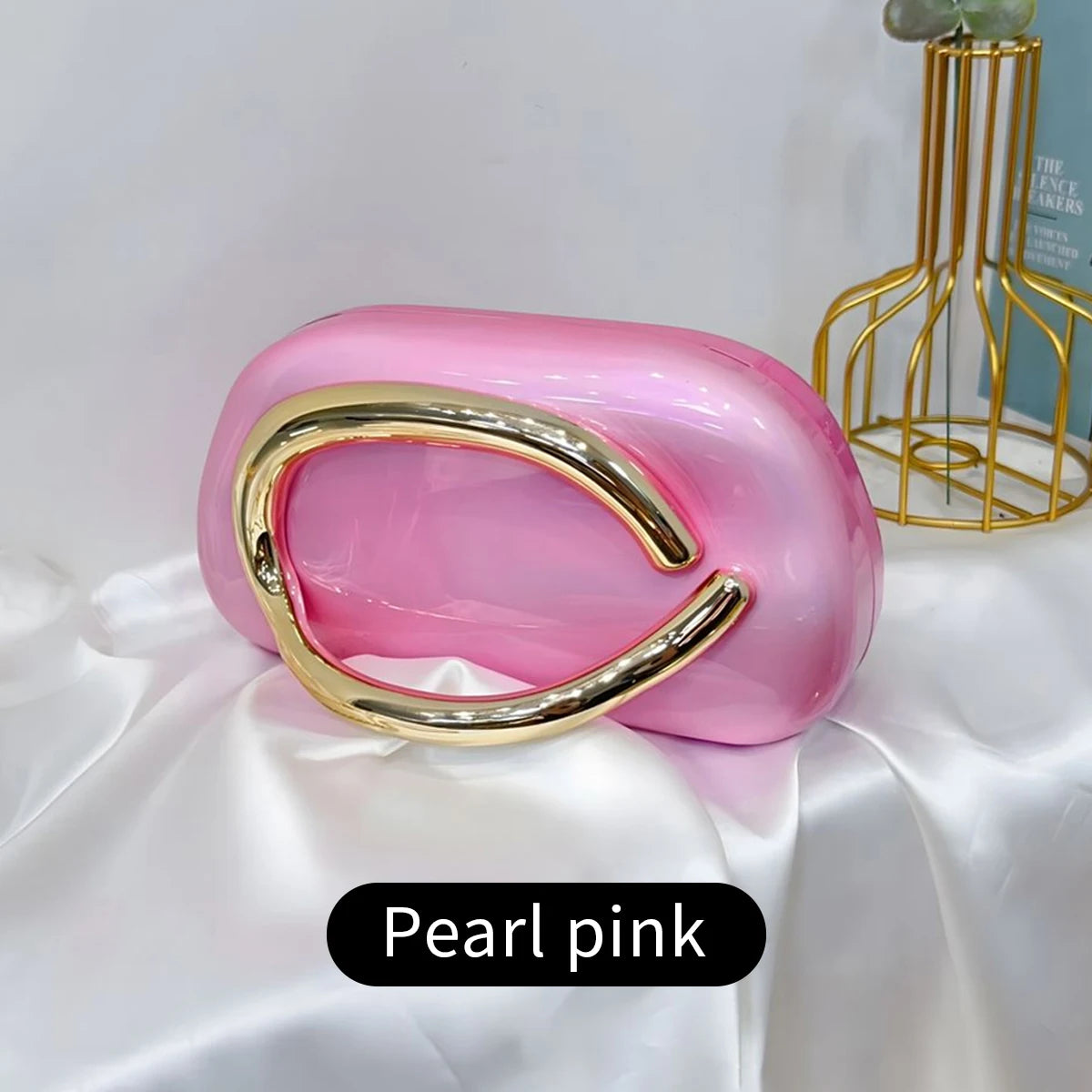 Acrylic Box Clutch Bag Women's Evening Handbag Wedding Party Purse