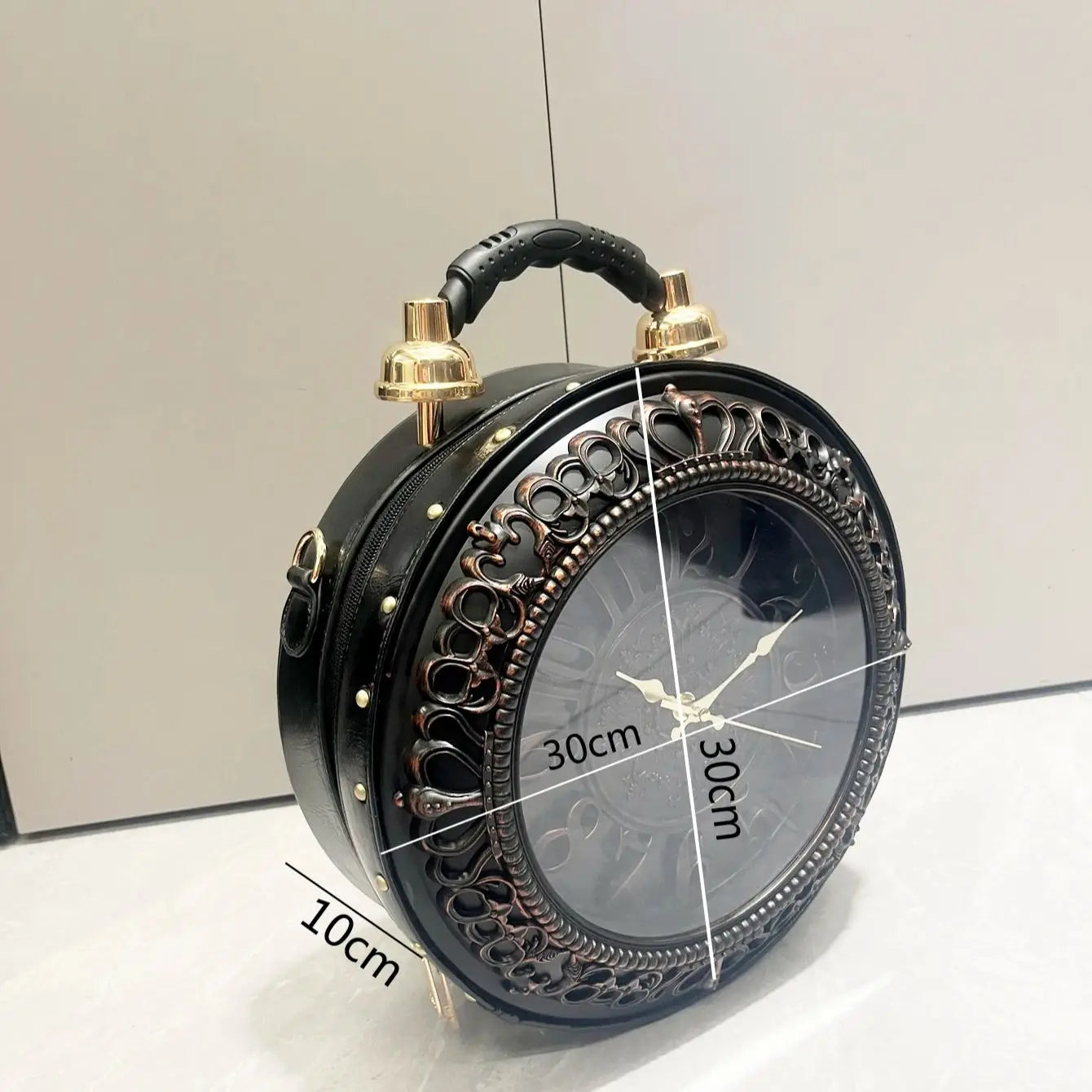 Luxury Designer Purses Handbags Vintage Simulated Clock Design Shoulder Crossbody Bags Funny Women S