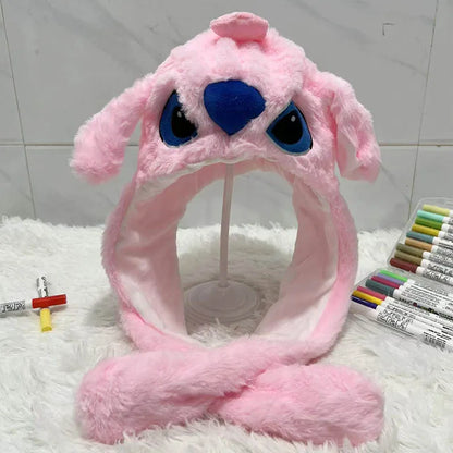 Cute Animal Ear Moving Plush Hat – Kids Cartoon Headband