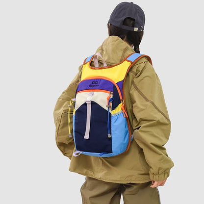 Contrasting Color Travel Backpack – Lightweight Outdoor Hiking Bag for Women