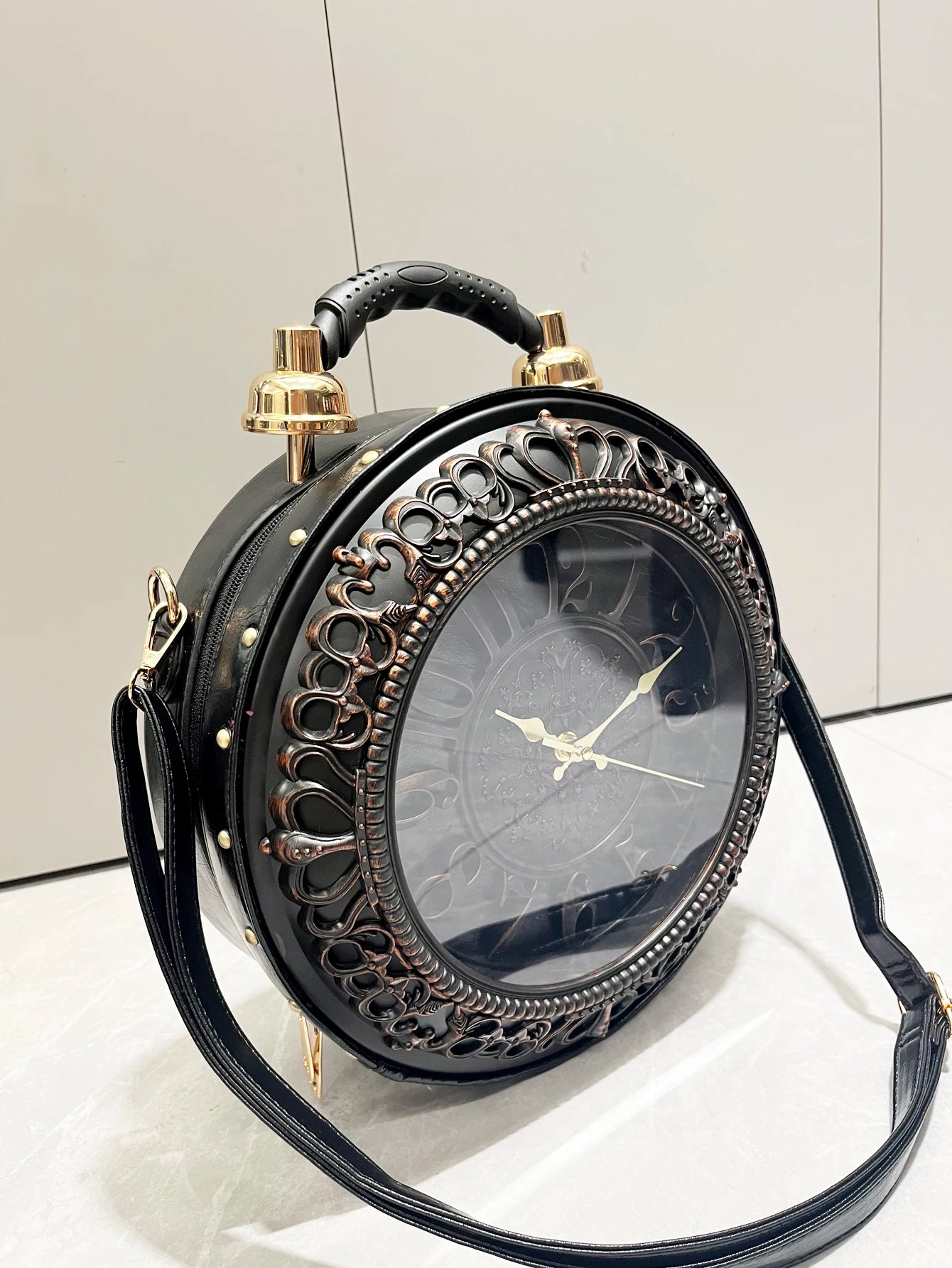 Luxury Designer Purses Handbags Vintage Simulated Clock Design Shoulder Crossbody Bags Funny Women S