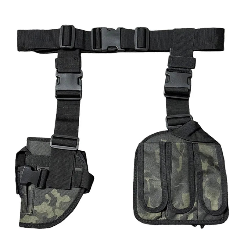Tactical Leg Holster – Right Hand Thigh Gun & Magazine Pouch