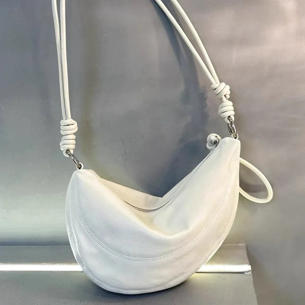 Crescent Shoulder Bag for Women – Retro Luxury Underarm Handbag