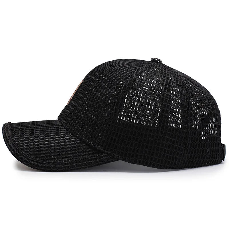 Breathable Mesh Baseball Cap Unisex Snapback Summer Sun Hat