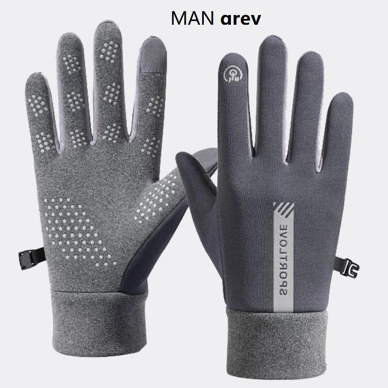 Waterproof Winter Sports Gloves – Anti-Slip Touchscreen Cycling