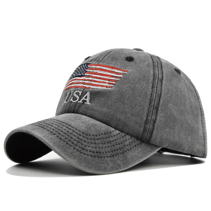 USA Flag Embroidered Baseball Cap – Unisex Tactical Cotton Hat
