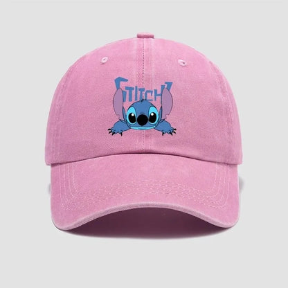 Stitch Cartoon Baseball Cap – Kawaii Anime Snapback Hat