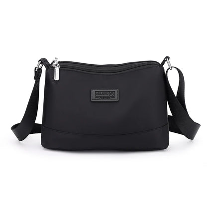 Women's Waterproof Nylon Crossbody Bag – 3-Layer Shoulder Handbag