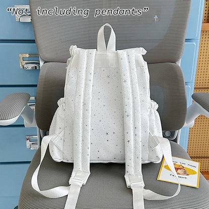 Cute Lace Drawstring Backpack for Women – Lightweight Niche Style