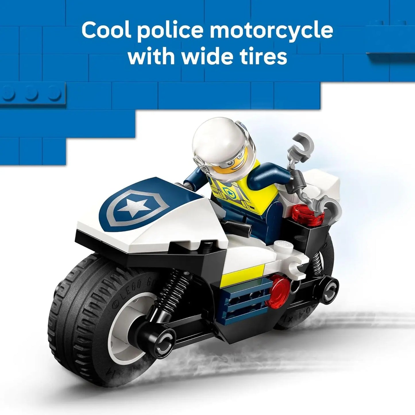 LEGO City Police Motorcycle Big Pursuit 60455 Building Set