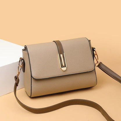 Patchwork Crossbody Bag for Women – Flap Shoulder Purse