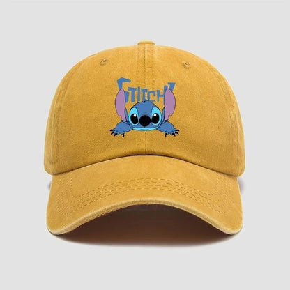 Stitch Cartoon Baseball Cap – Kawaii Anime Snapback Hat