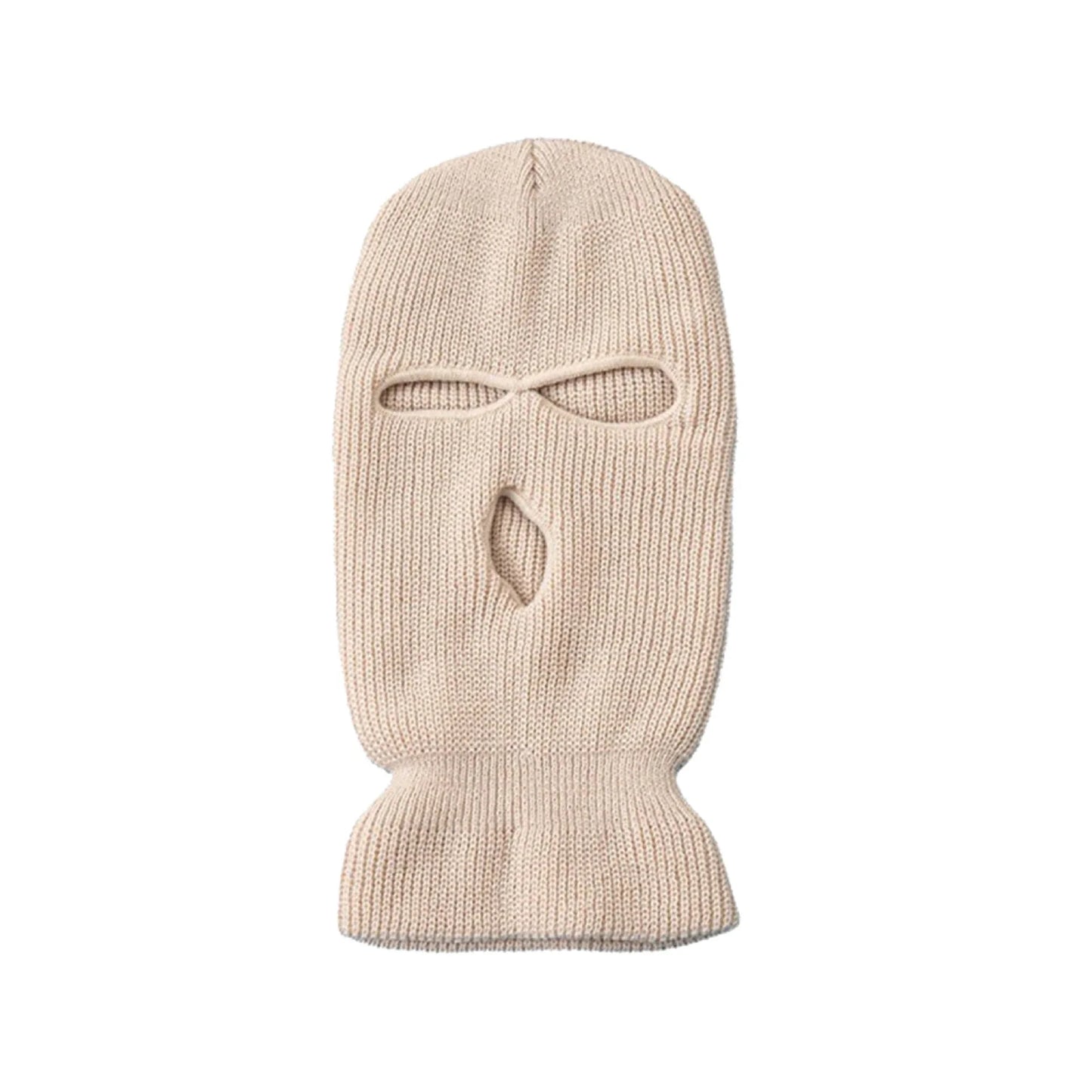 Winter Motorcycle Windproof Full Face Knit Hats Ski Mask Men Warm Wool Balaclava Embroidery Knitted