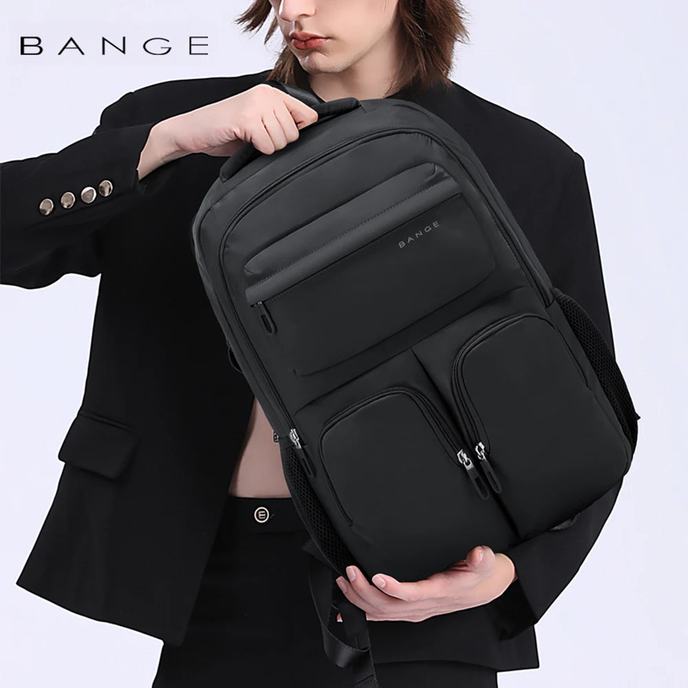 Bange Large Capacity Waterproof Backpack 15.6" – Unisex Travel & School Bag