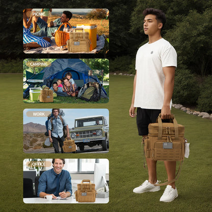 Tactical Lunch Box – Expandable 18L Insulated Cooler Bag with MOLLE
