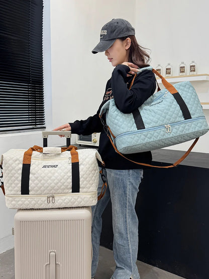 Travel Duffle Bag with Shoe Compartment – Large Weekender