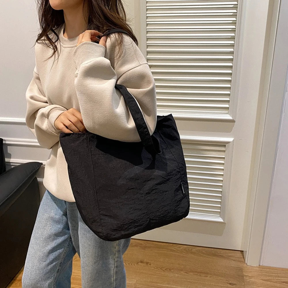 Casual Japanese Sle Nylon Waterproof Single Shoulder Underarm Bag Women Large Capaci Student