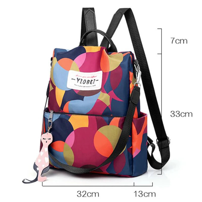Anti-Theft Backpack for Women – Waterproof Oxford Daypack