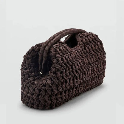 Woven Raffia Handbag – Women's Straw Shoulder Bag