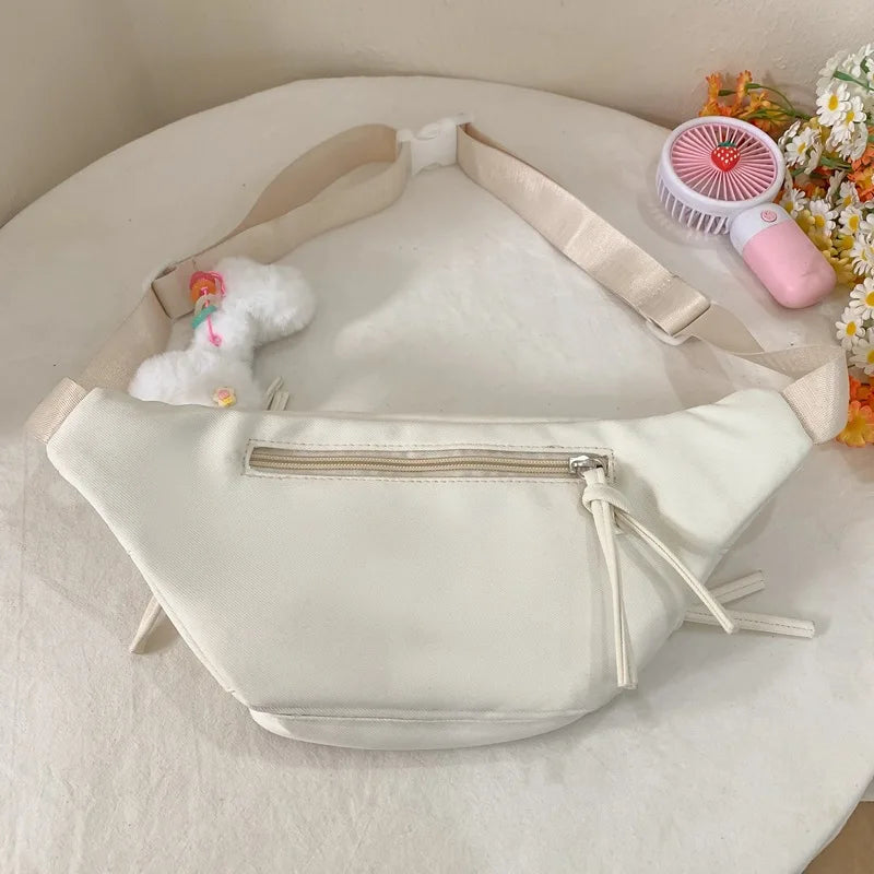 Kawaii Itabag Transparent PVC Chest Bag with Badge Display