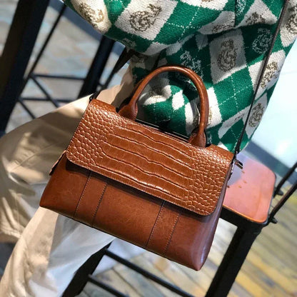 Cowhide Leather Crossbody Handbag for Women – Luxury Shoulder Bag
