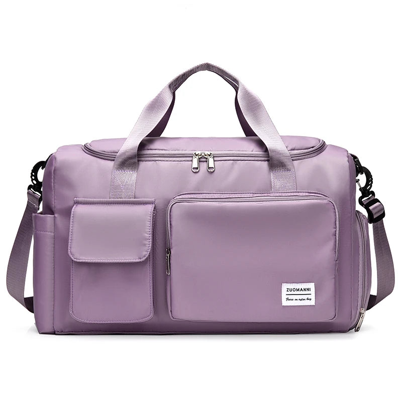 Large Capacity Weekender Duffle Bag with Shoe Compartment