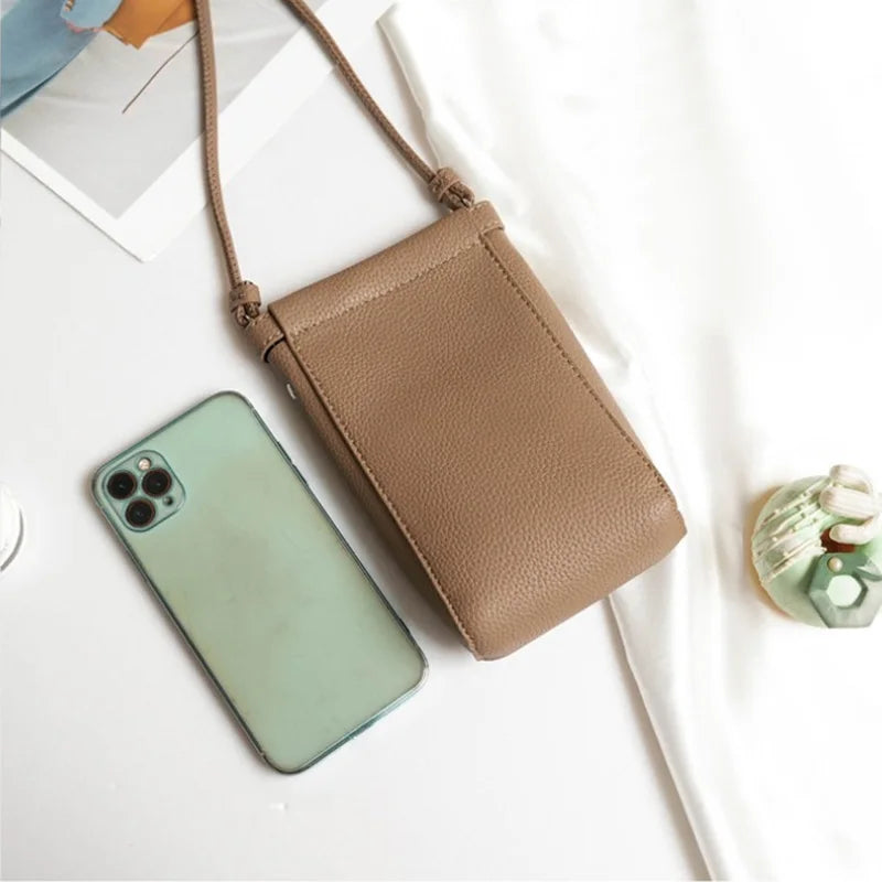 PU Leather Crossbody Phone Purse for Women – Mini Shoulder Bag